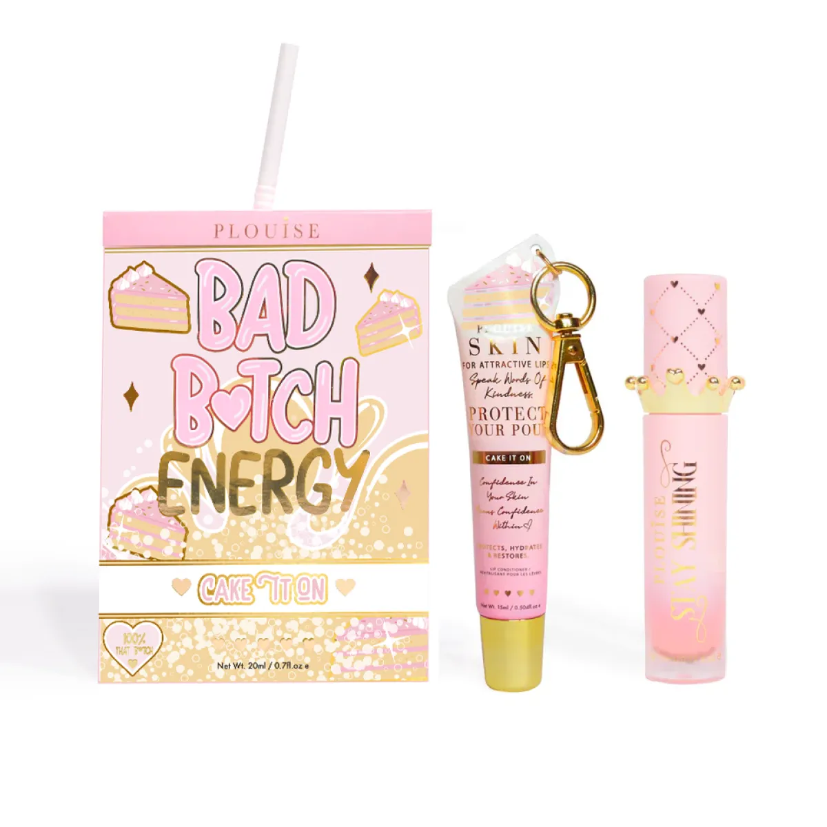 P. Louise P.Louise Bad Bitch Energy Lip Duo- Lip Oil|Lip Conditioner