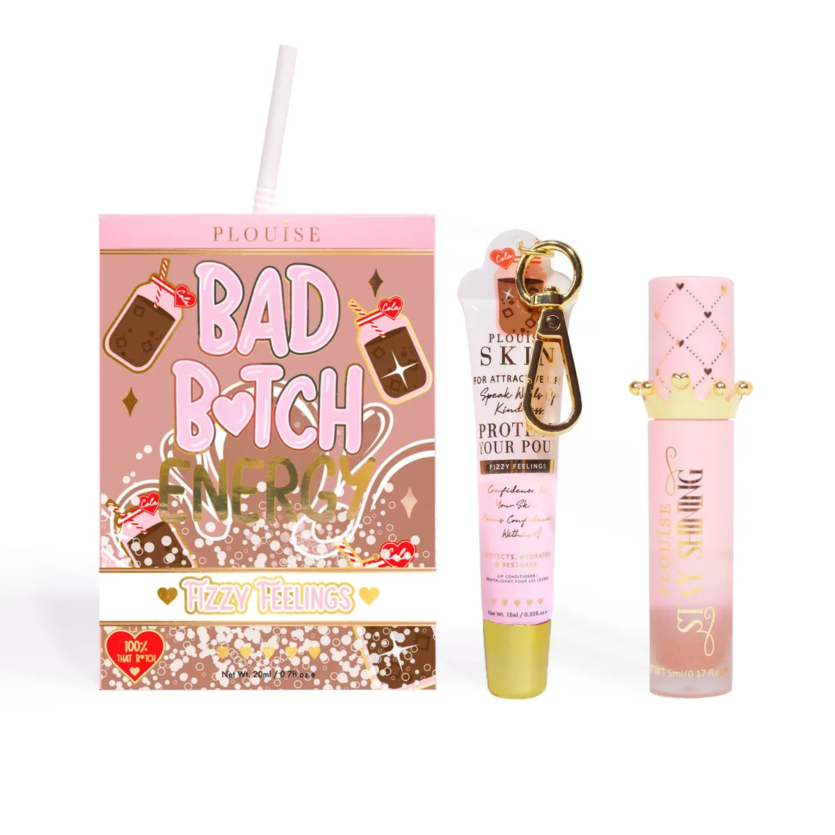 P. Louise P.Louise Bad Bitch Energy Lip Duo- Lip Oil|Lip Conditioner