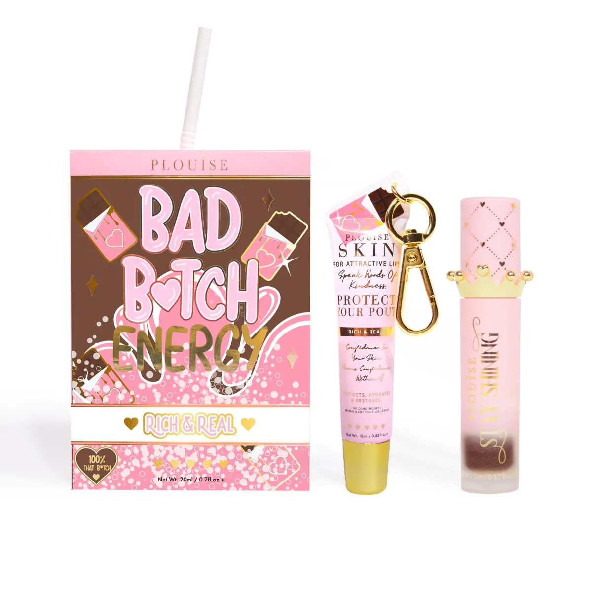 P. Louise P.Louise Bad Bitch Energy Lip Duo- Lip Oil|Lip Conditioner
