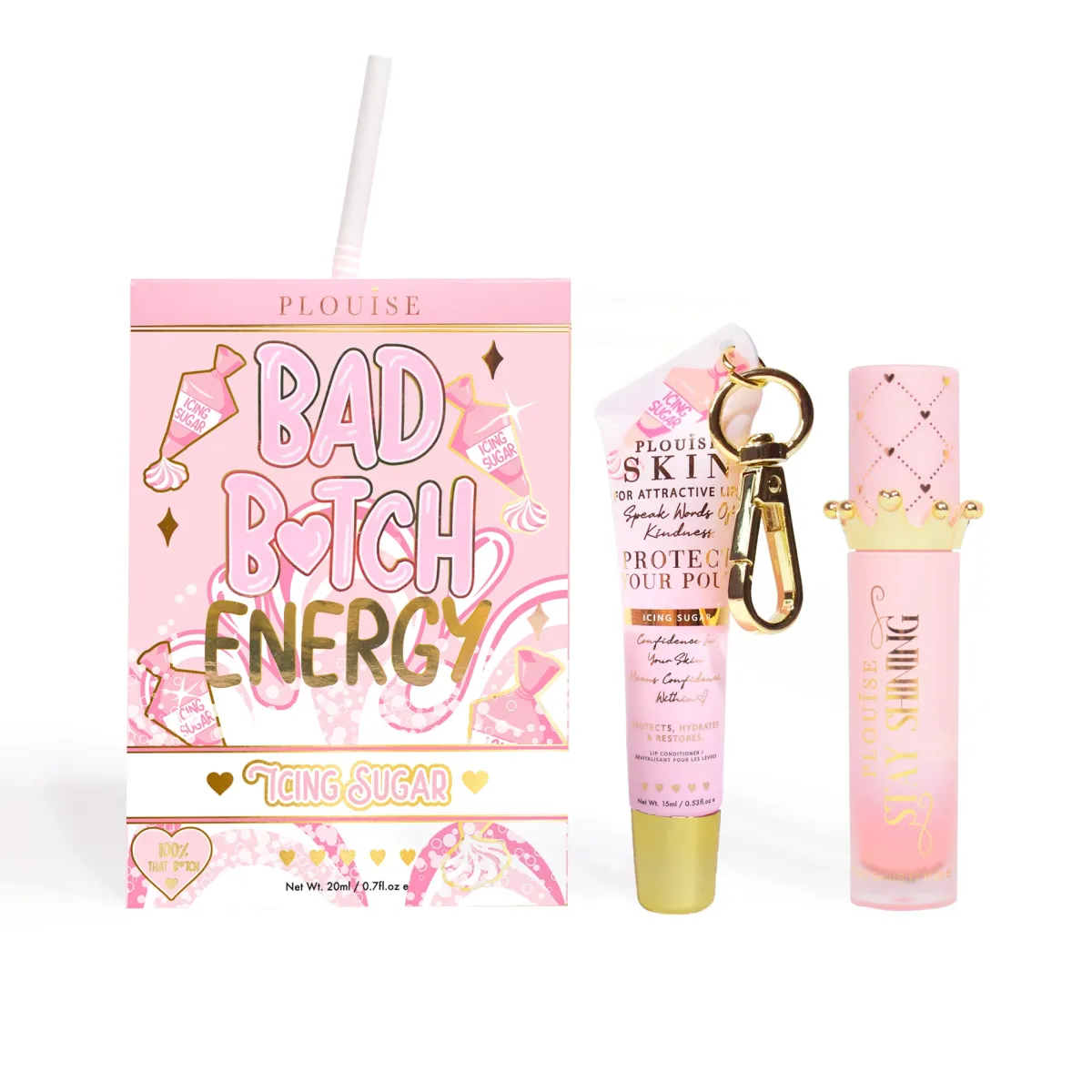 P. Louise P.Louise Bad Bitch Energy Lip Duo- Lip Oil|Lip Conditioner