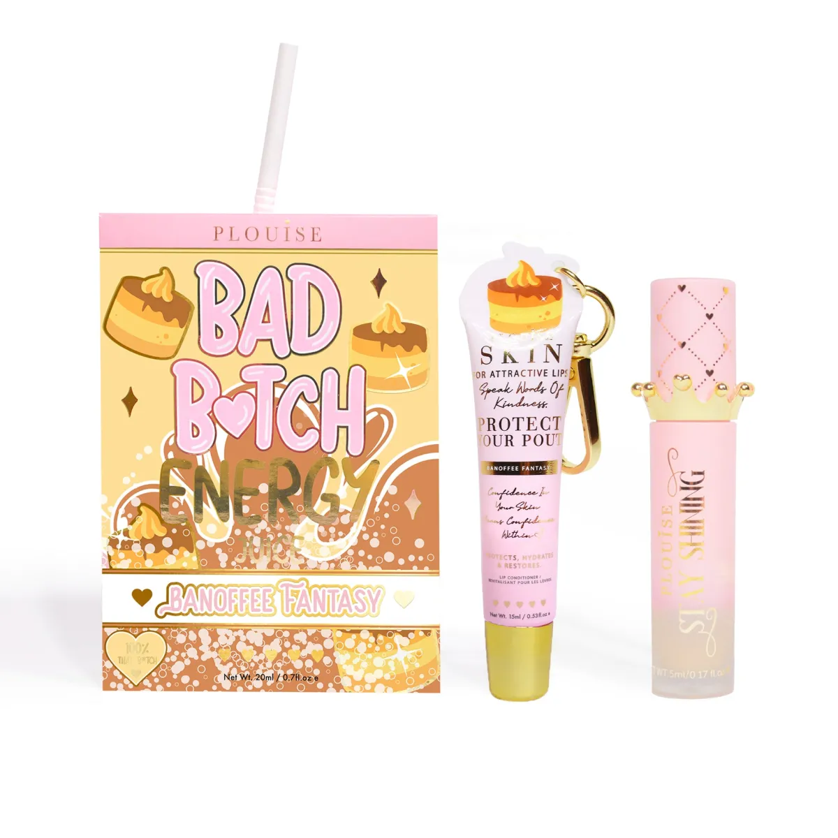 P. Louise P.Louise Bad Bitch Energy Lip Duo- Lip Oil|Lip Conditioner