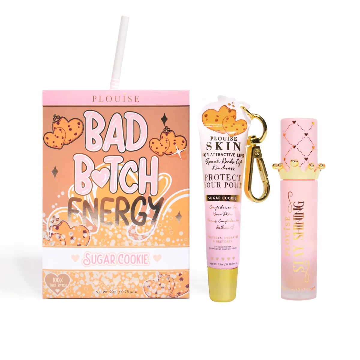 P. Louise P.Louise Bad Bitch Energy Lip Duo- Lip Oil|Lip Conditioner