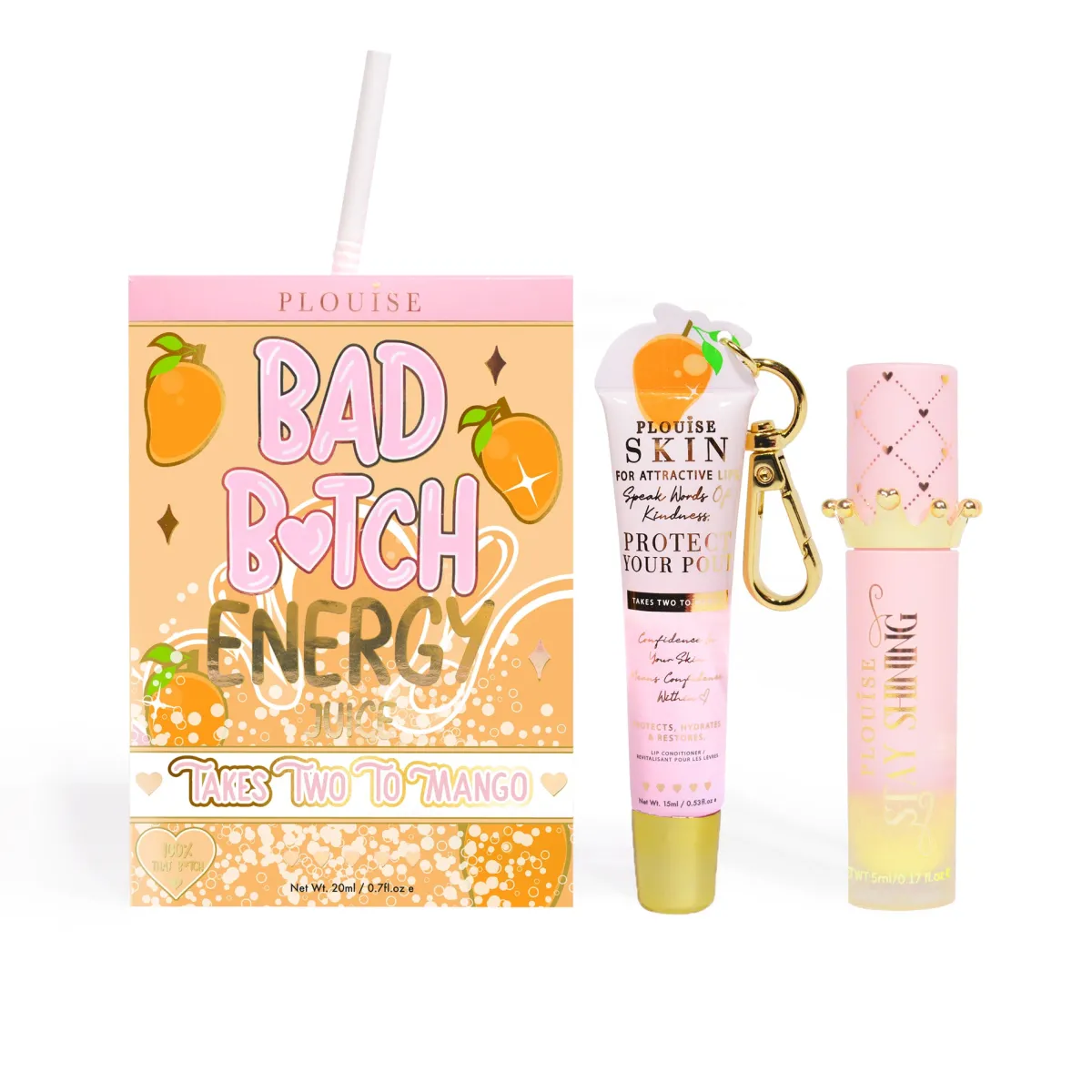 P. Louise P.Louise Bad Bitch Energy Lip Duo- Lip Oil|Lip Conditioner