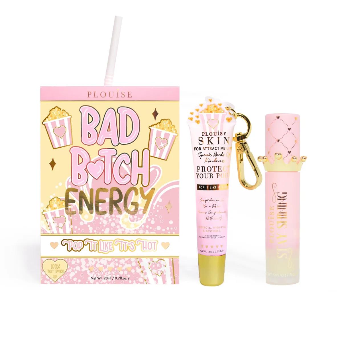 P. Louise P.Louise Bad Bitch Energy Lip Duo- Lip Oil|Lip Conditioner