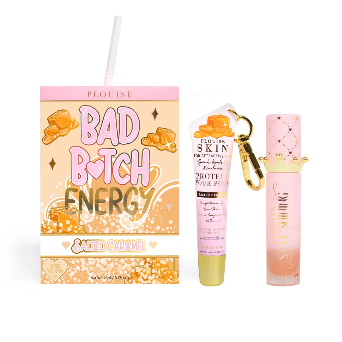 P. Louise P.Louise Bad Bitch Energy Lip Duo- Lip Oil|Lip Conditioner