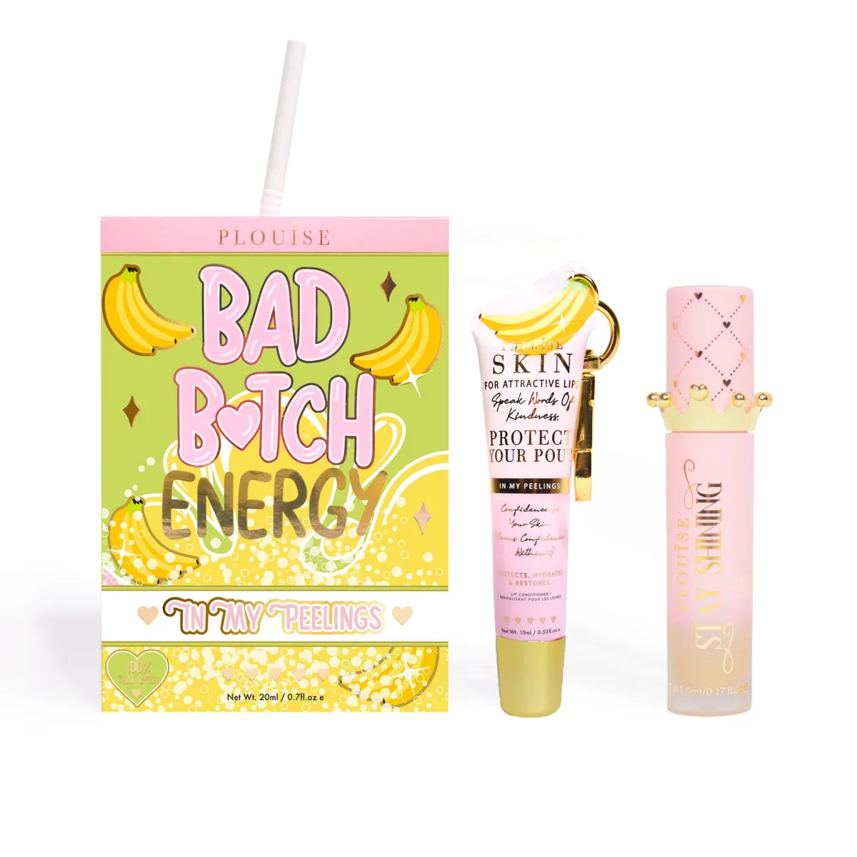 P. Louise P.Louise Bad Bitch Energy Lip Duo- Lip Oil|Lip Conditioner