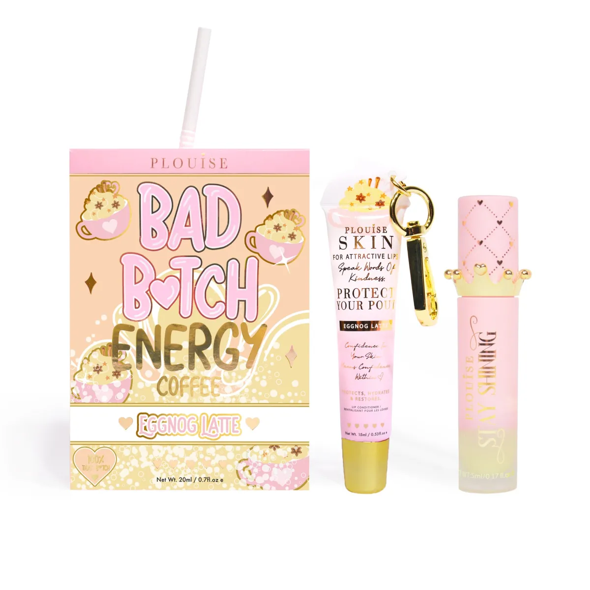 P. Louise P.Louise Bad Bitch Energy Lip Duo- Lip Oil|Lip Conditioner