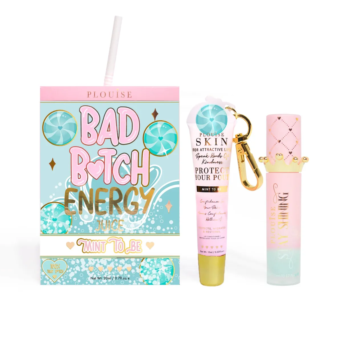 P. Louise P.Louise Bad Bitch Energy Lip Duo- Lip Oil|Lip Conditioner