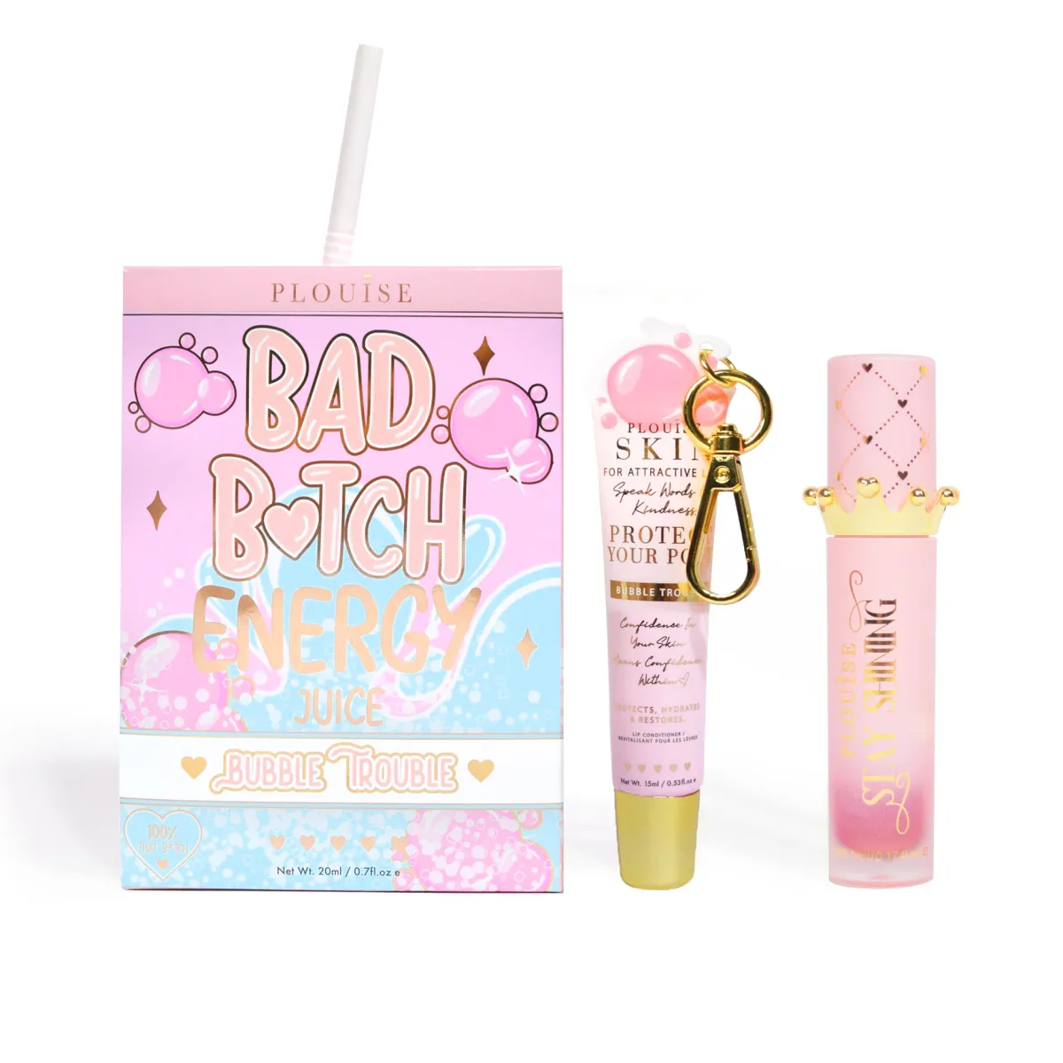 P. Louise P.Louise Bad Bitch Energy Lip Duo- Lip Oil|Lip Conditioner