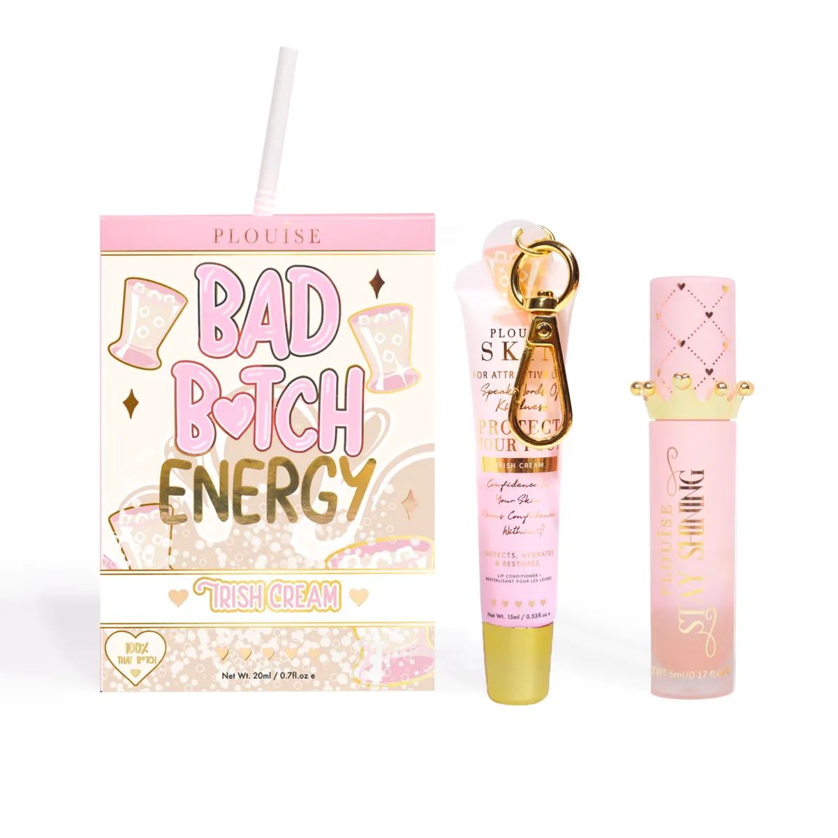 P. Louise P.Louise Bad Bitch Energy Lip Duo- Lip Oil|Lip Conditioner