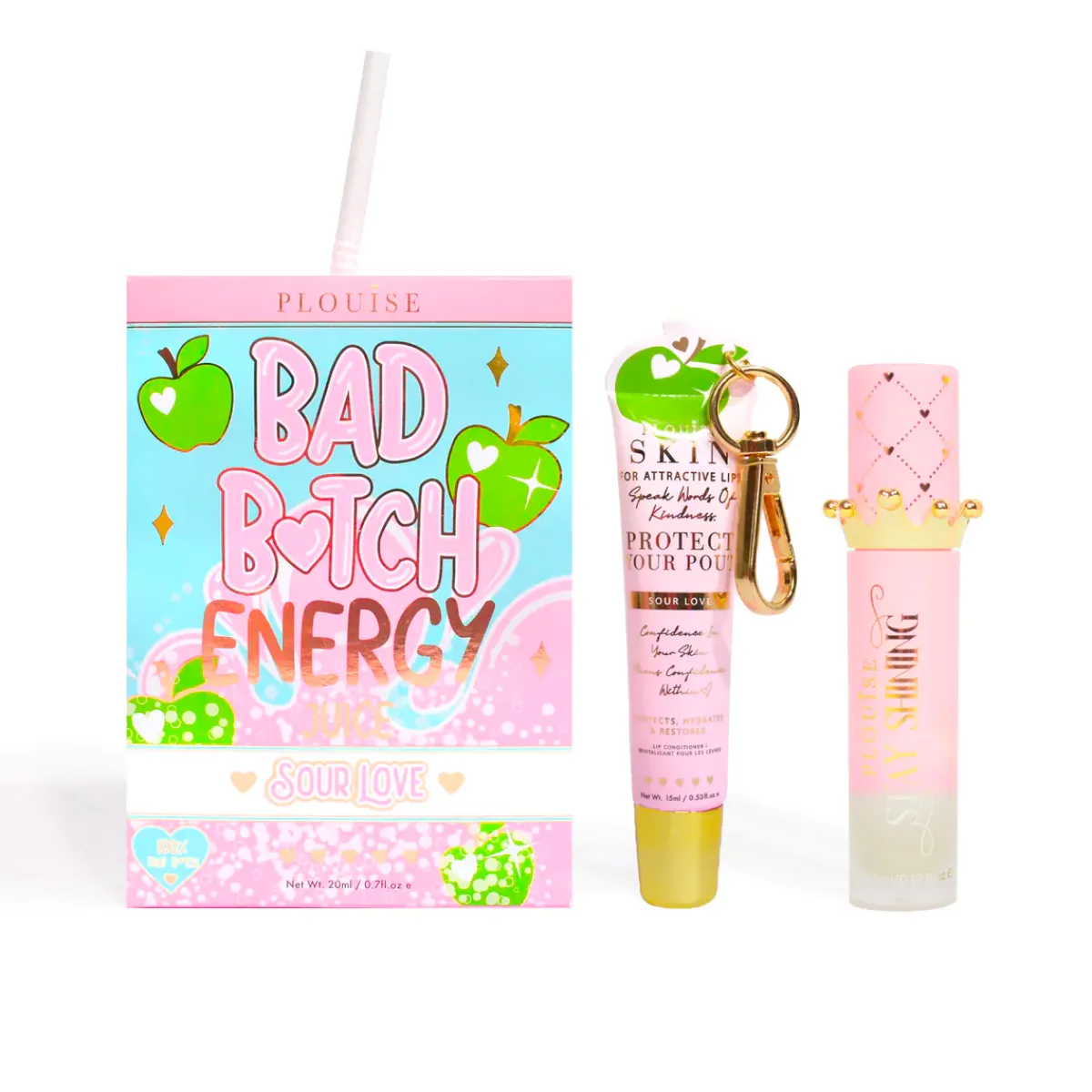 P. Louise P.Louise Bad Bitch Energy Lip Duo- Lip Oil|Lip Conditioner