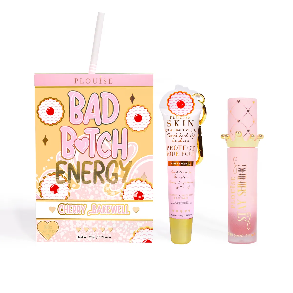 P. Louise P.Louise Bad Bitch Energy Lip Duo- Lip Oil|Lip Conditioner
