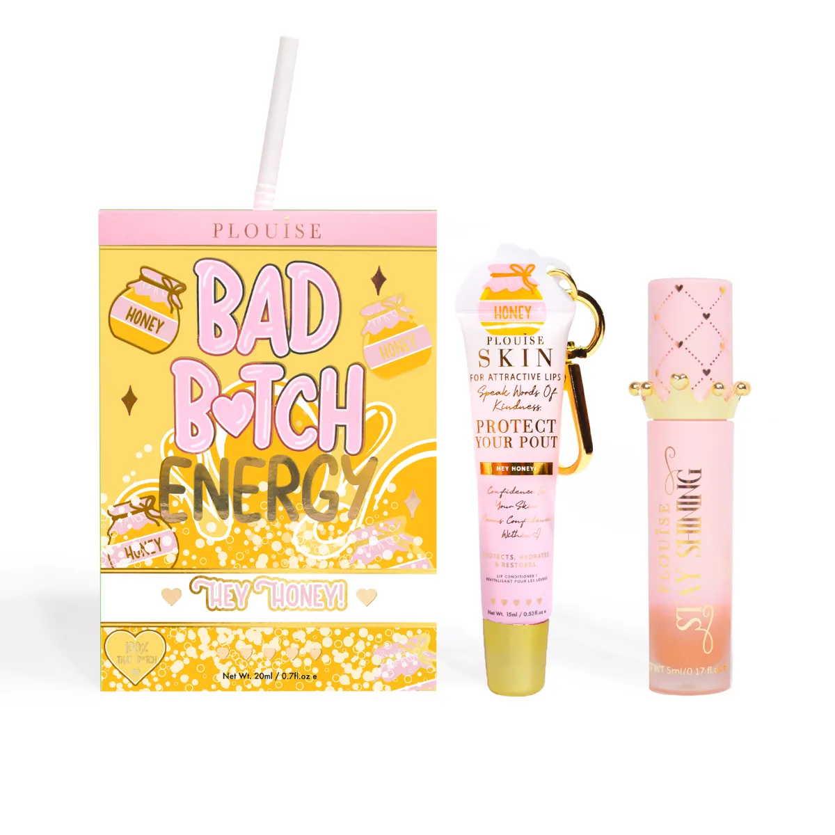 P. Louise P.Louise Bad Bitch Energy Lip Duo- Lip Oil|Lip Conditioner
