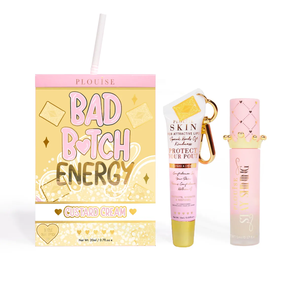 P. Louise P.Louise Bad Bitch Energy Lip Duo- Lip Oil|Lip Conditioner