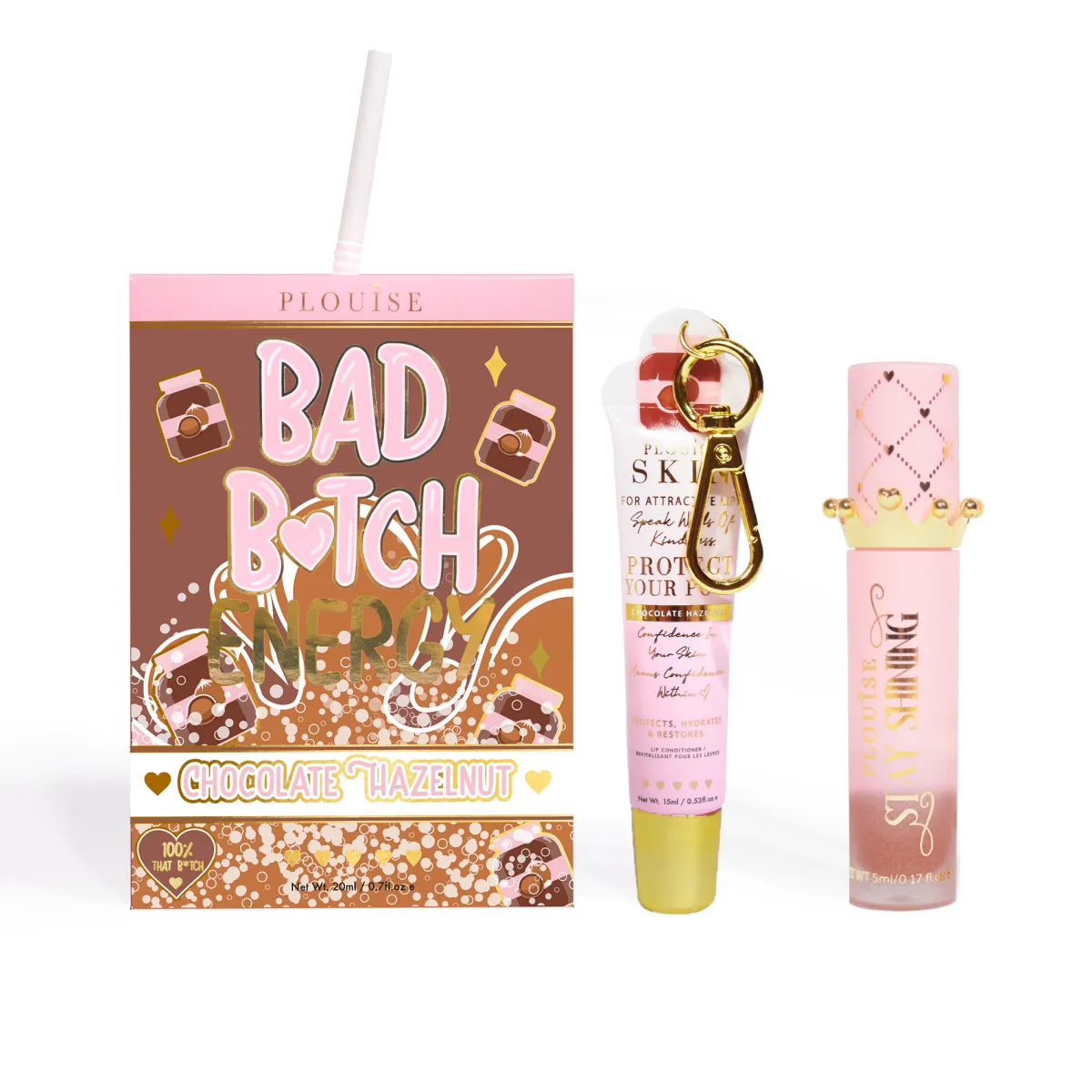 P. Louise P.Louise Bad Bitch Energy Lip Duo- Lip Oil|Lip Conditioner