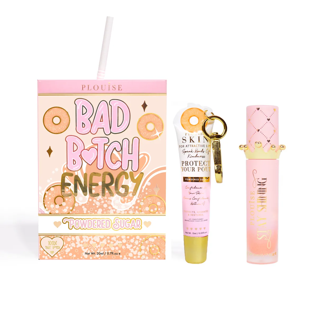 P. Louise P.Louise Bad Bitch Energy Lip Duo- Lip Oil|Lip Conditioner
