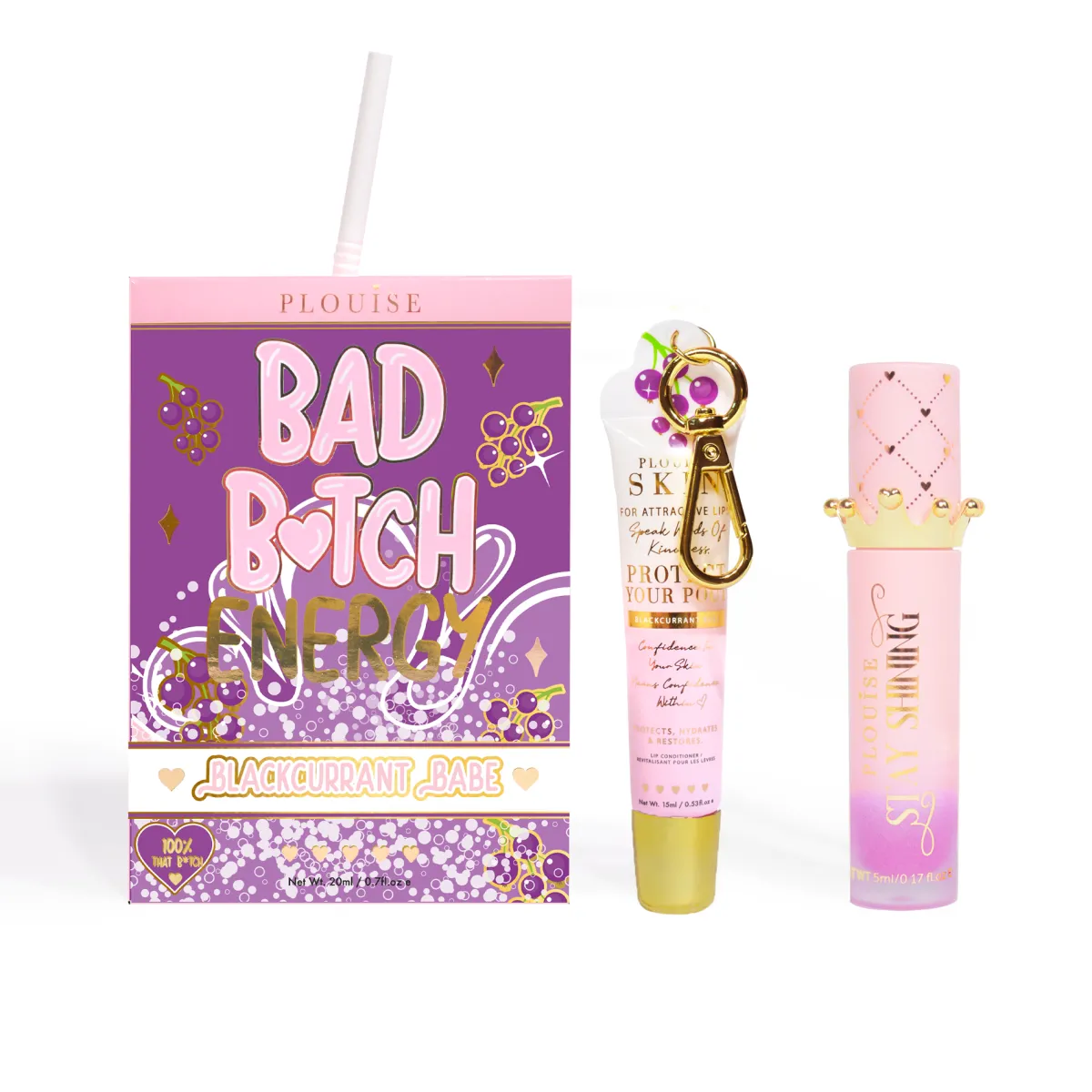 P. Louise P.Louise Bad Bitch Energy Lip Duo- Lip Oil|Lip Conditioner