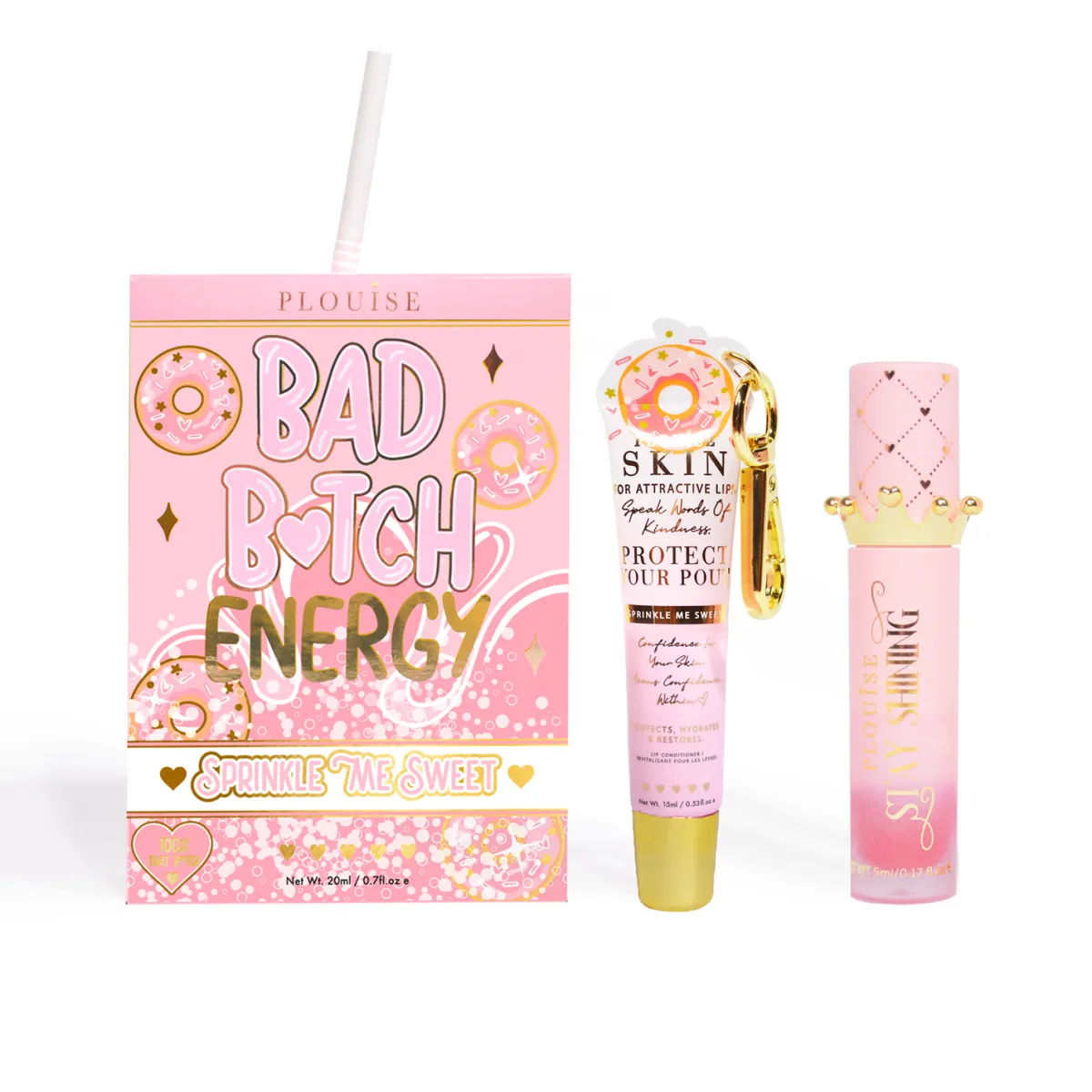 P. Louise P.Louise Bad Bitch Energy Lip Duo- Lip Oil|Lip Conditioner