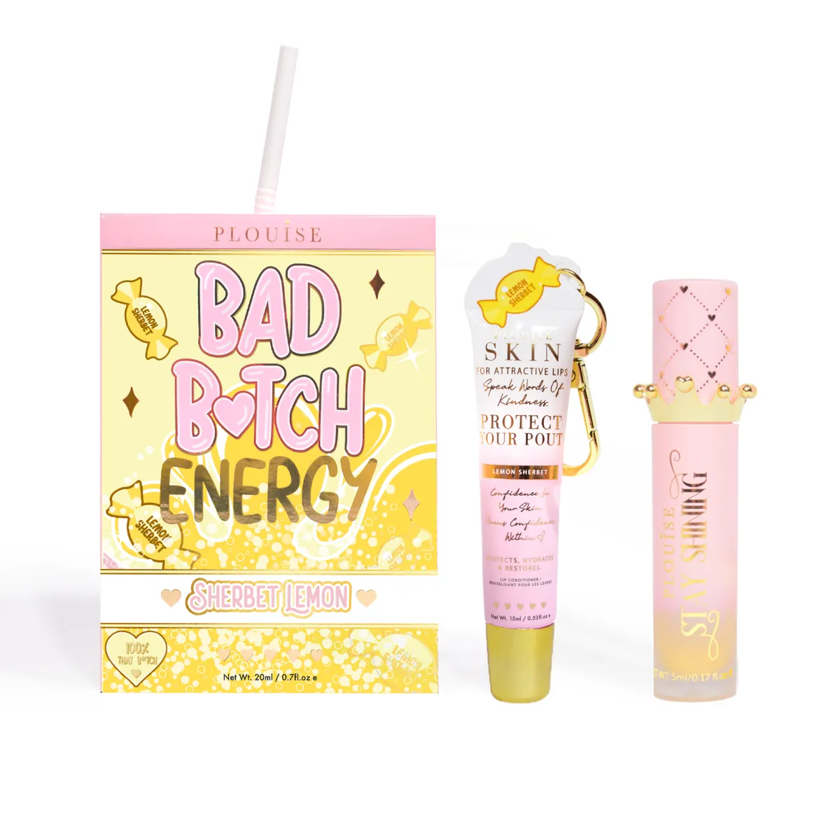 P. Louise P.Louise Bad Bitch Energy Lip Duo- Lip Oil|Lip Conditioner