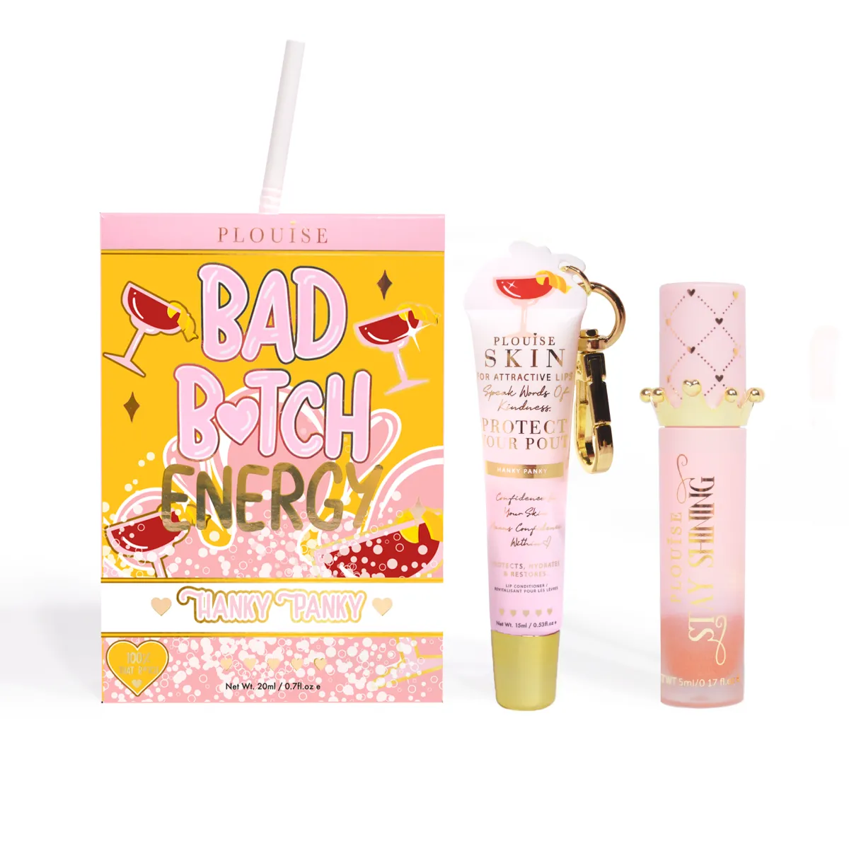 P. Louise P.Louise Bad Bitch Energy Lip Duo- Lip Oil|Lip Conditioner
