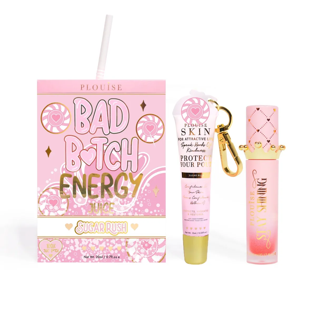 P. Louise P.Louise Bad Bitch Energy Lip Duo- Lip Oil|Lip Conditioner