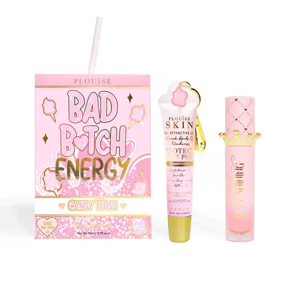 P. Louise P.Louise Bad Bitch Energy Lip Duo- Lip Oil|Lip Conditioner