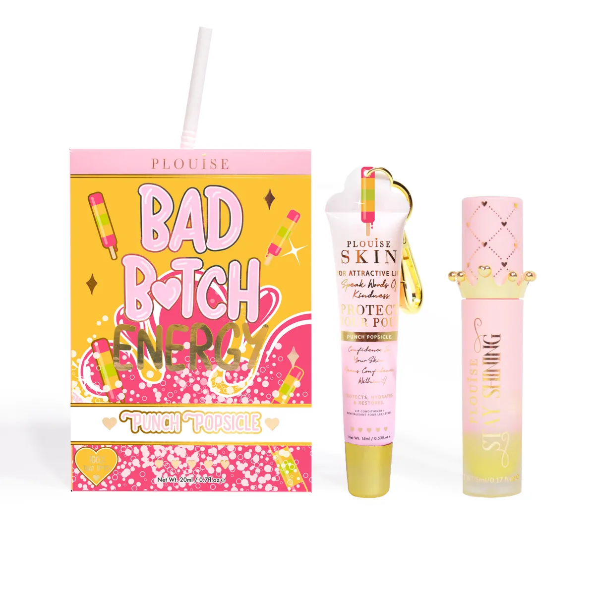 P. Louise P.Louise Bad Bitch Energy Lip Duo- Lip Oil|Lip Conditioner