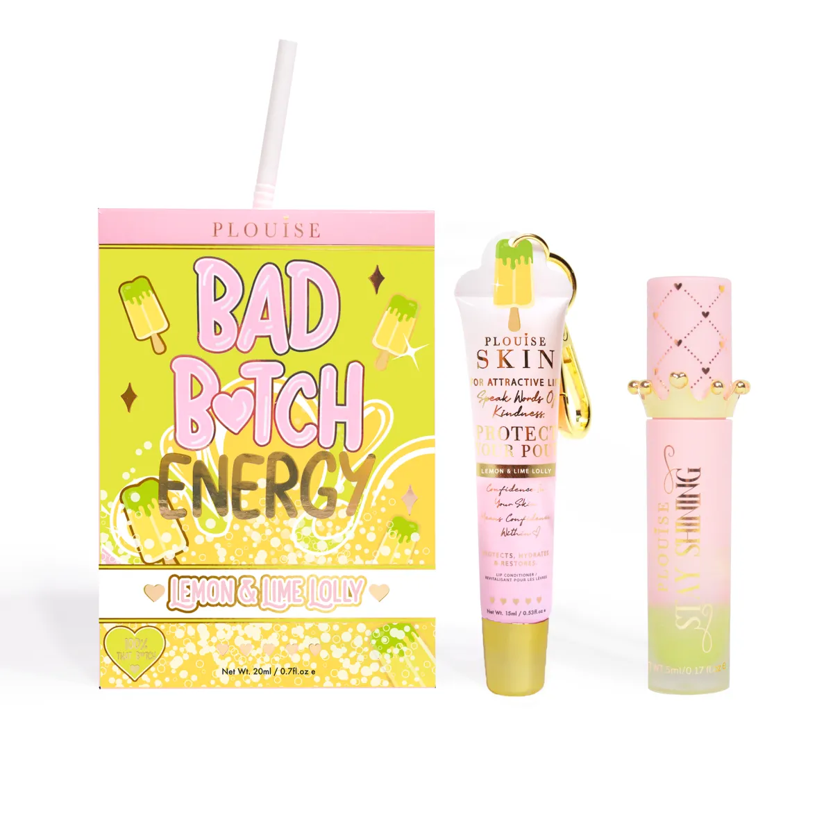 P. Louise P.Louise Bad Bitch Energy Lip Duo- Lip Oil|Lip Conditioner
