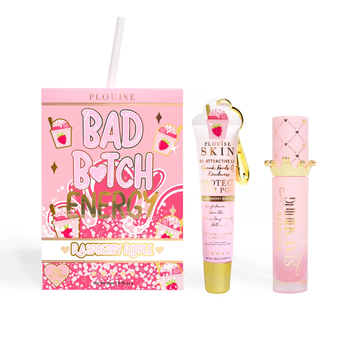 P. Louise P.Louise Bad Bitch Energy Lip Duo- Lip Oil|Lip Conditioner