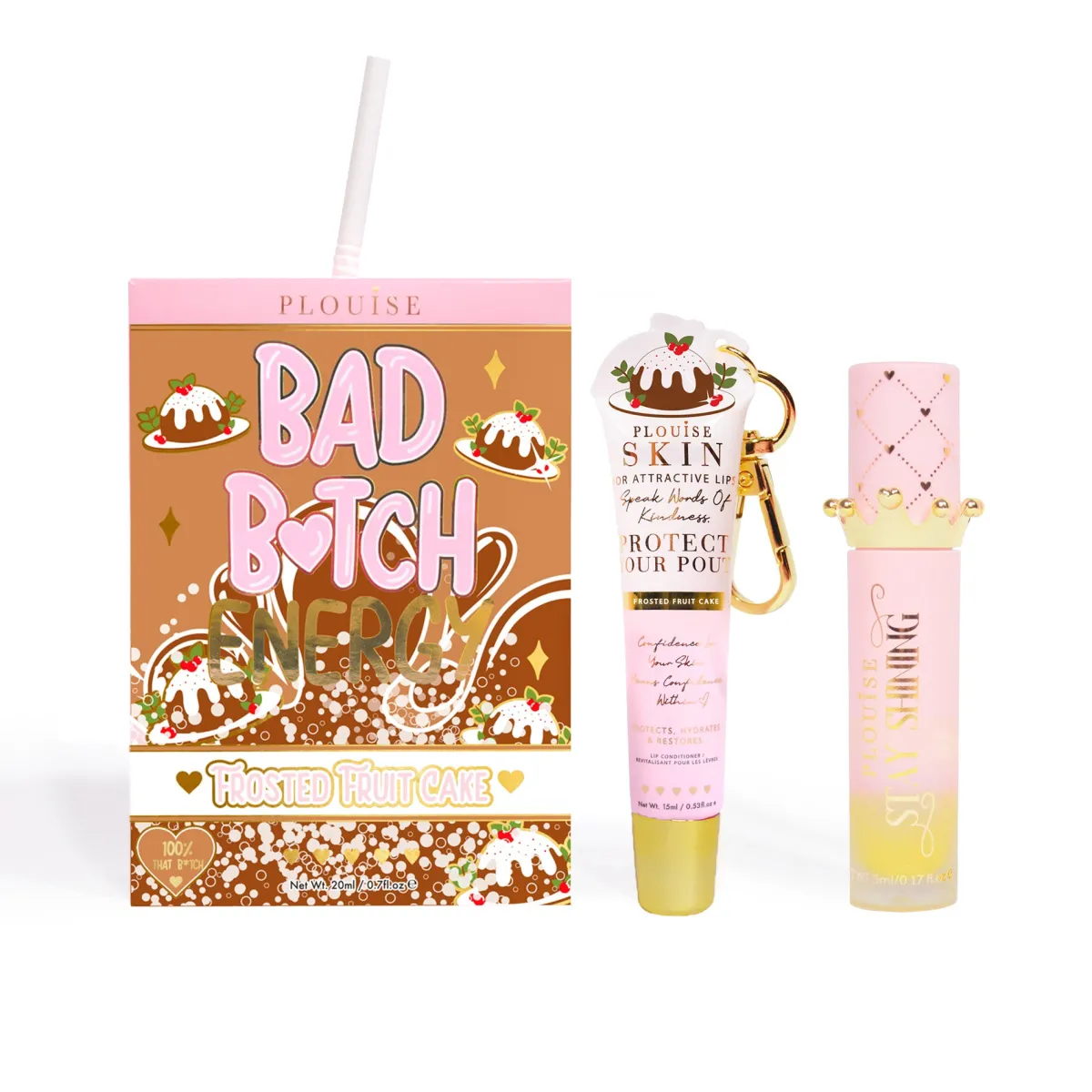 P. Louise P.Louise Bad Bitch Energy Lip Duo- Lip Oil|Lip Conditioner