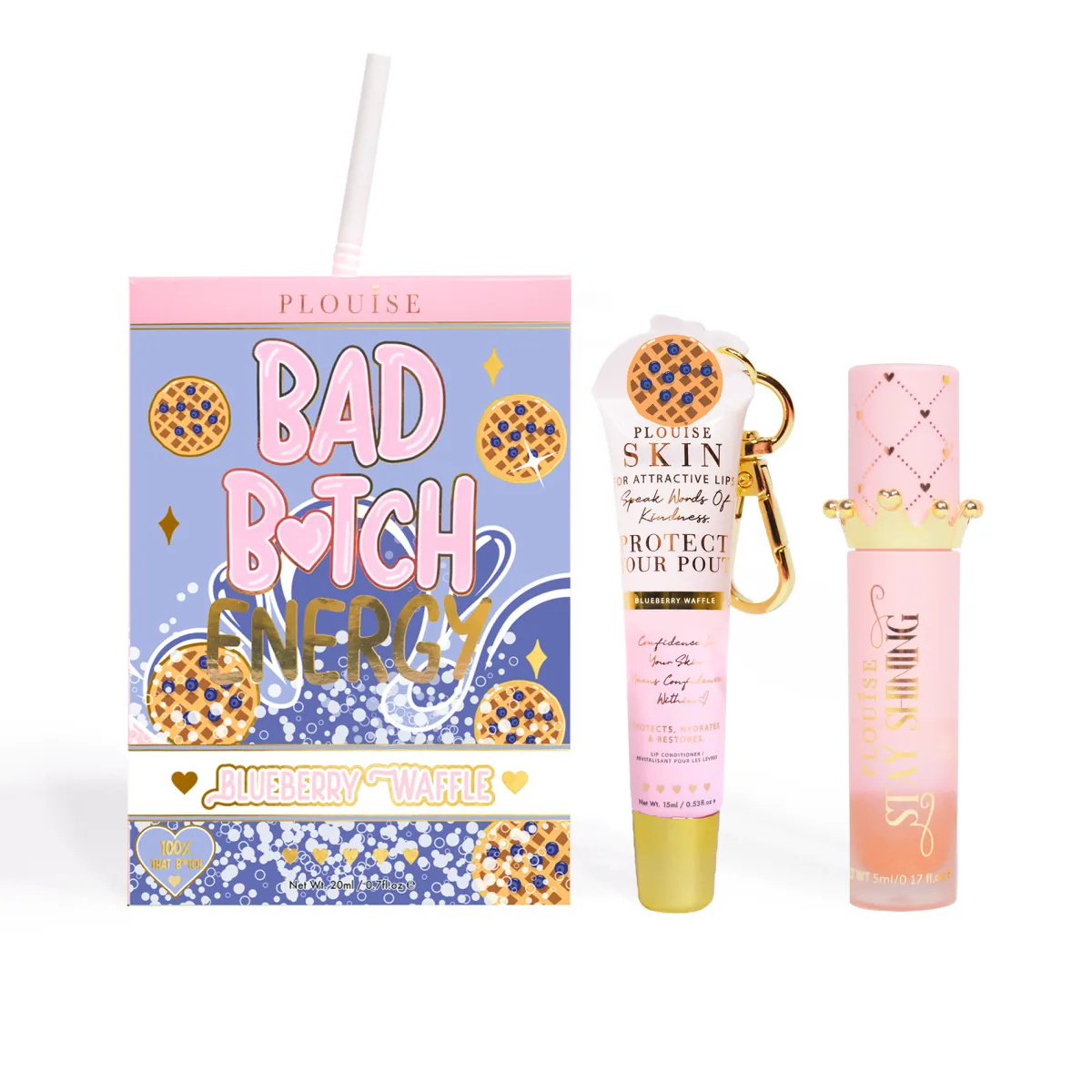 P. Louise P.Louise Bad Bitch Energy Lip Duo- Lip Oil|Lip Conditioner