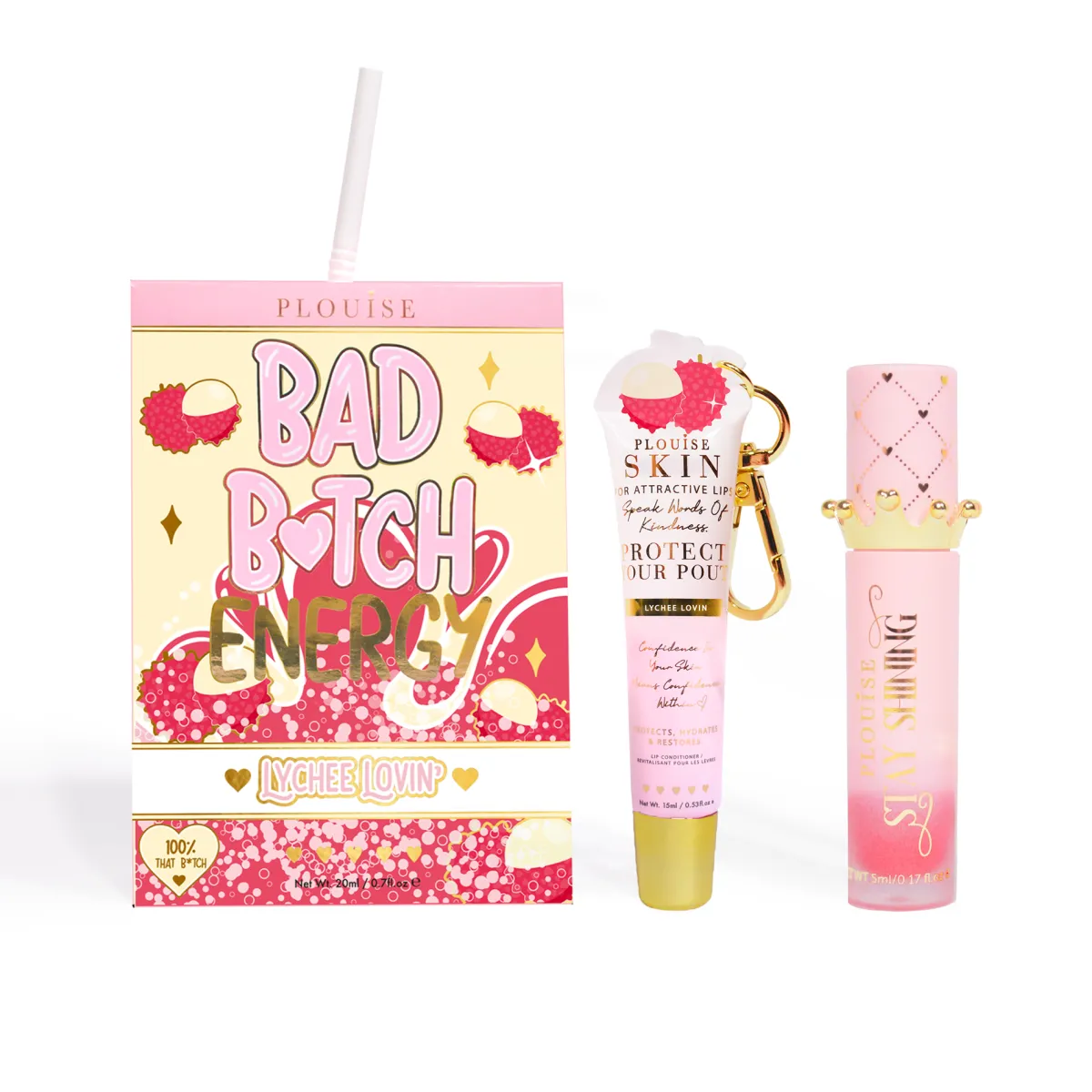 P. Louise P.Louise Bad Bitch Energy Lip Duo- Lip Oil|Lip Conditioner